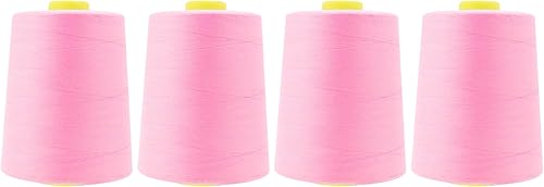 Vista 95 de Mandala Crafts - Hilo de coser multiusos de poliéster para máquina de coser de sarga, sobrehilado, acolchado Beige