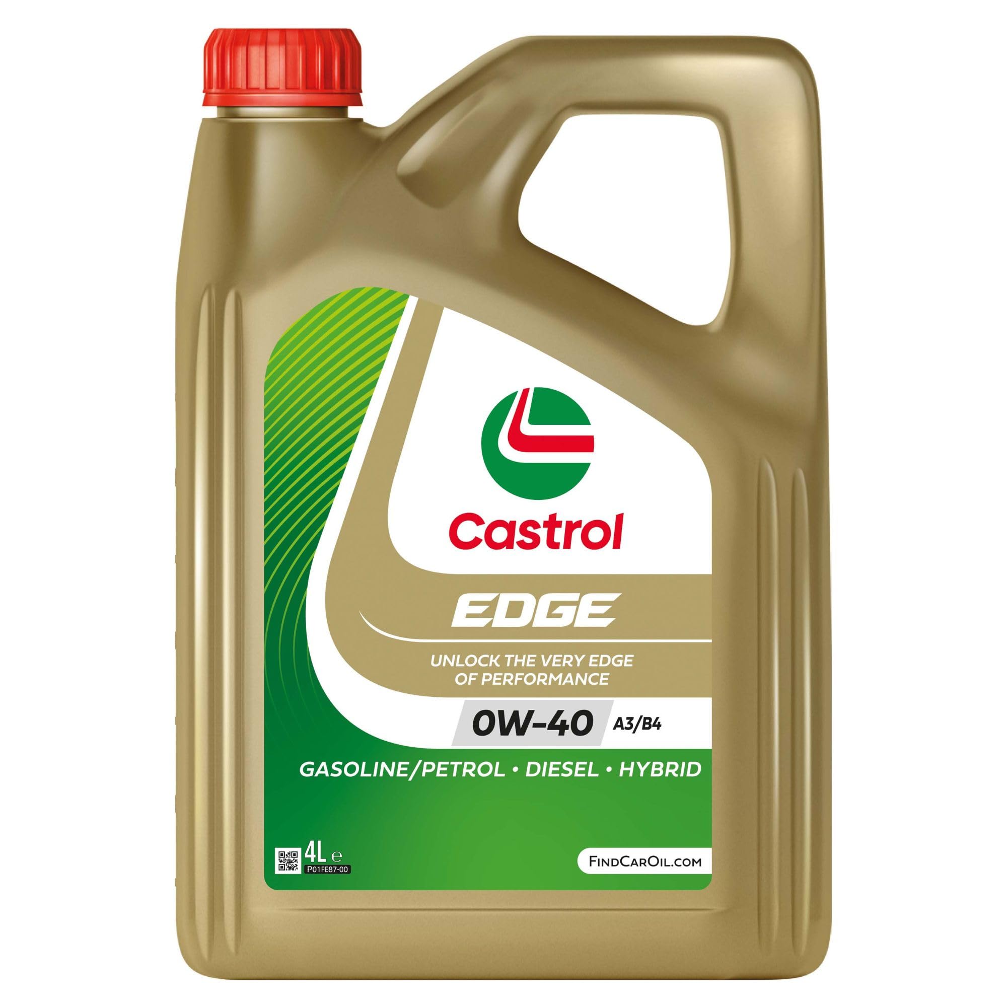 Castrol EDGE 0W-40　A3/B4　8L Castrol EDGE 0W-40 A3/B4, Advanced Fully Synthetic Engine Oil