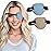 RIKEYO 2 Pcs 3D Eye Patches for Adults and Kids, Adjustable Medical Eyepatch for Right or Left Eye,One Eye Cover for Amblyopia Lazy Eye,Pirate Costume(Blue,Skin Color)
