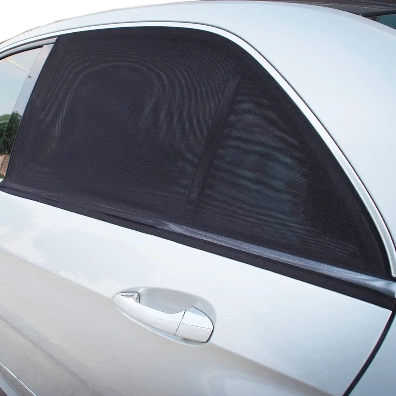 Cortinas de sombrilla para Coche Cortinas de Ventana Lateral universales Cortinas de SUV Protección Repelente de mosquiteras Sombrilla automática