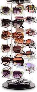 MOOCA Acrylic Rotating Sunglasses & Eyewear Holder Display, 24 Frames