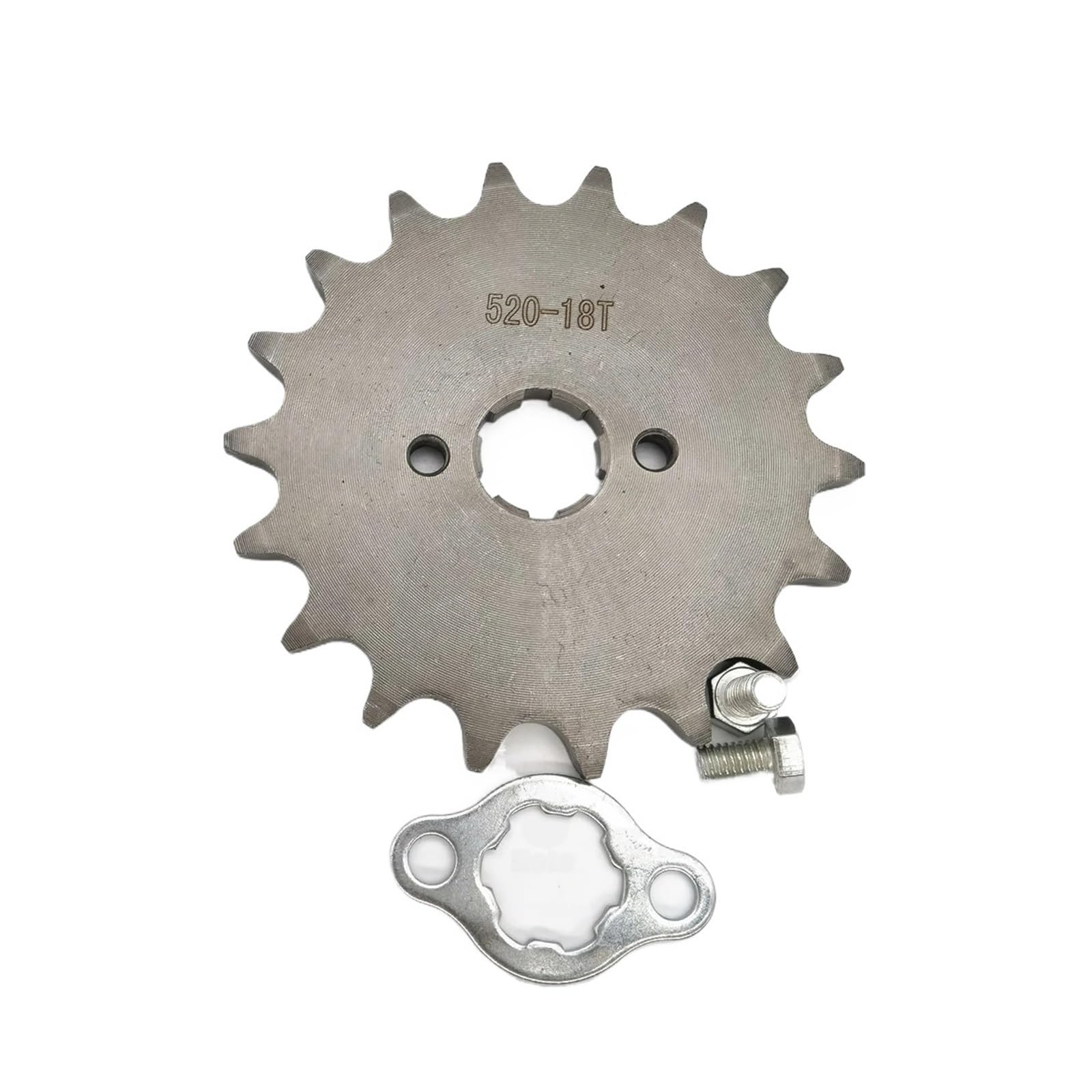 NKURTPC Motorcycle Sprocket 520 10t 15T 16T 17T 18T 19T 20T Tooth 20mm ID Front Engine Sprocket For ATV Motorcycle(520 20mm 18T)