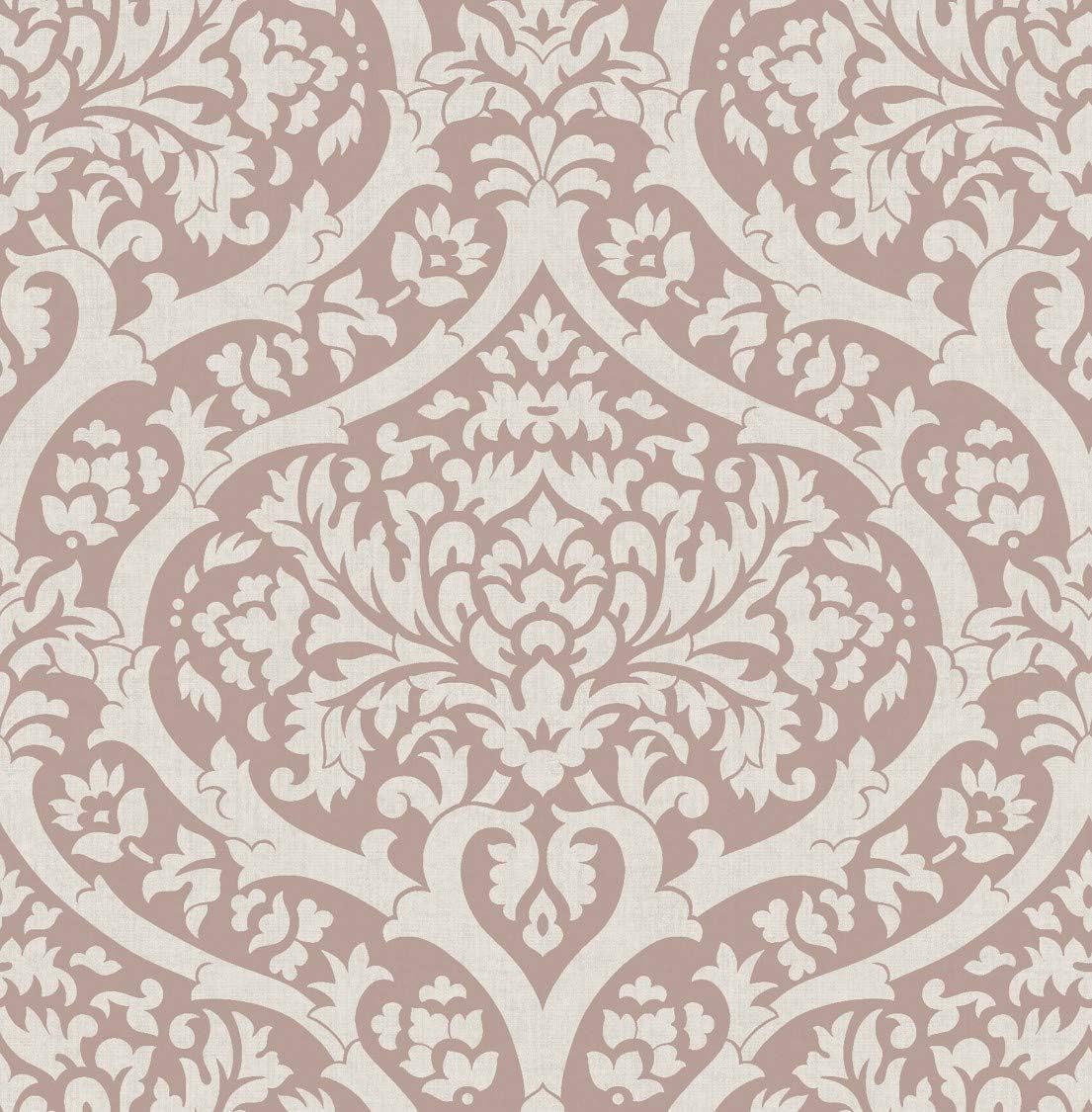 Sandringham Damask Rose Gold, Pink