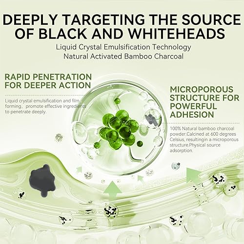 Miniatura 49 de LANBENA Removedor de puntos negros - Mascarilla para nariz y cara, kit de eliminación de puntos negros, 1.05 onzas