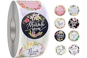1.5 Inch Thank You Stickers For Small Business Packaging