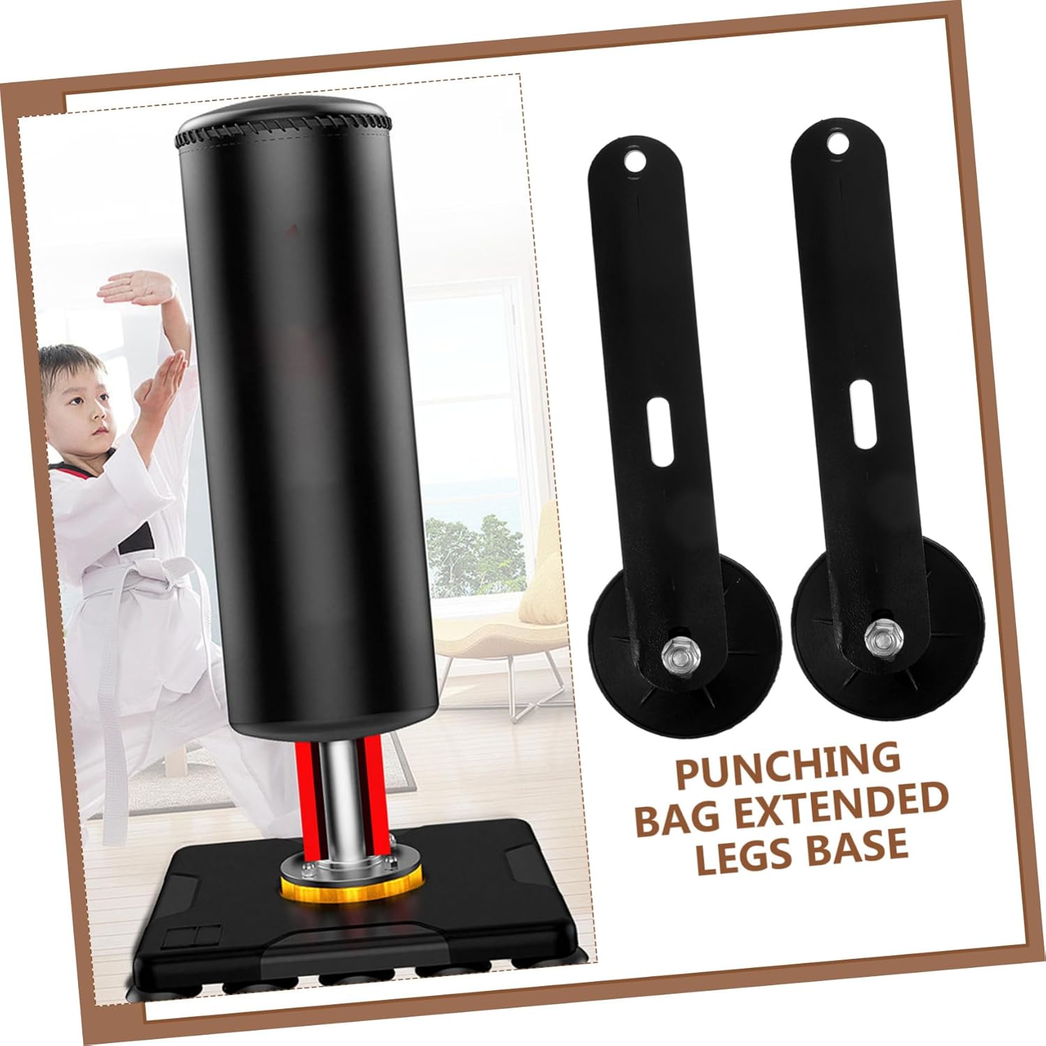Garneck Versatile Legs Suction Cup Base Extended Legs for Martial Arts Practice
