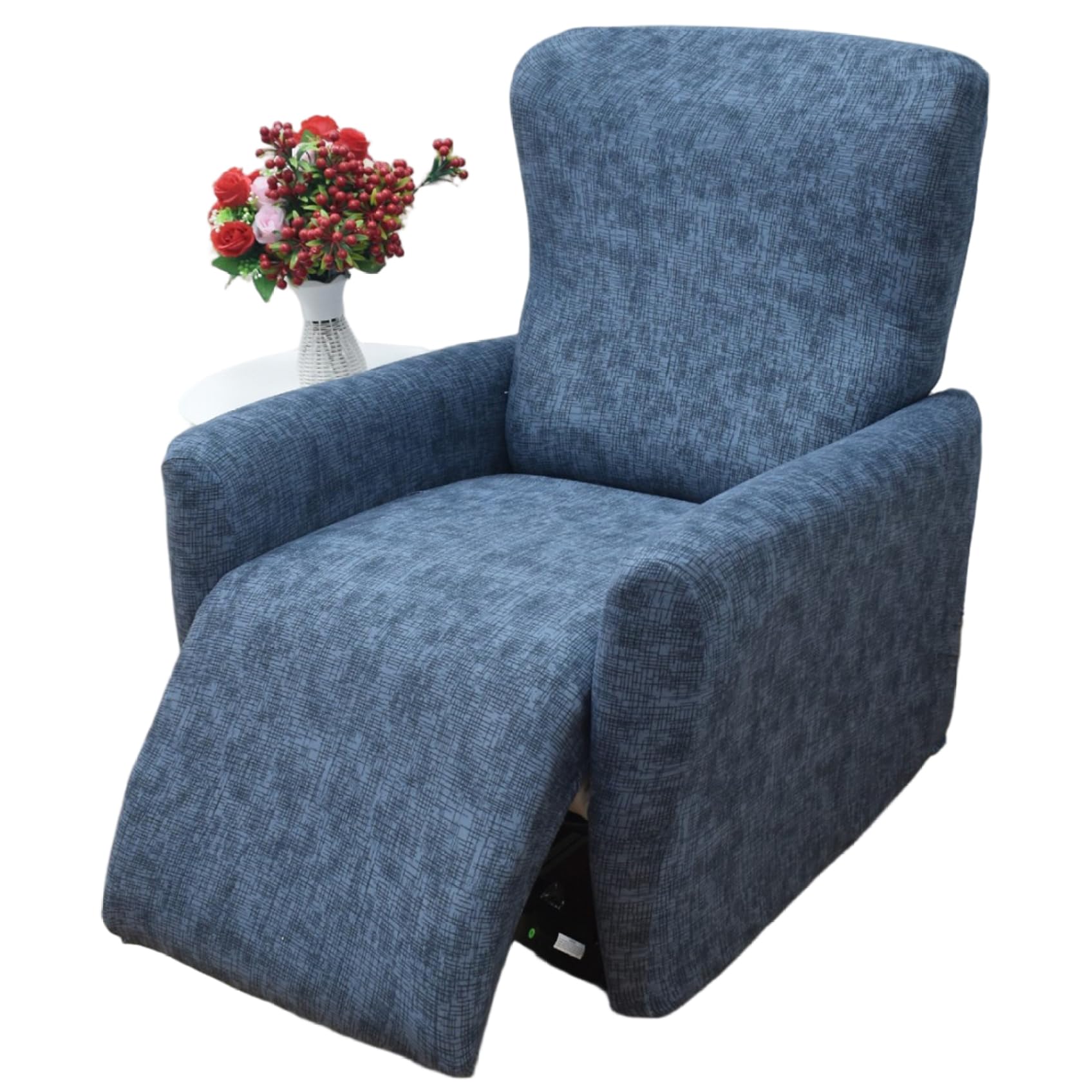 Fundas elásticas para sillón reclinable de 4 piezas con bolsillo lateral para mando