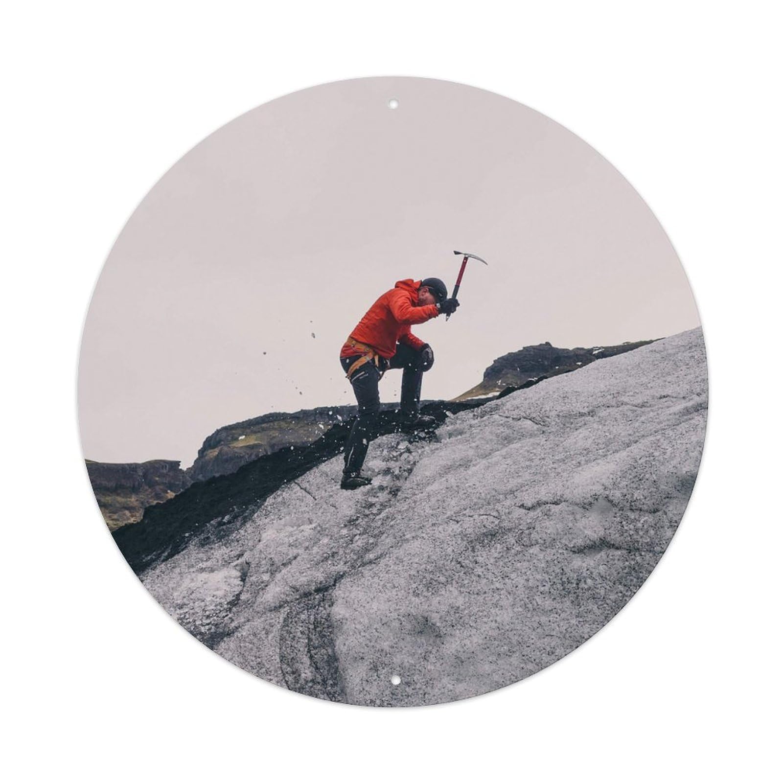 Rock Climbing Glacier Mountain Adventure Metal Tin Sign