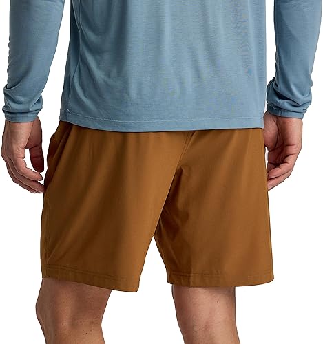 Miniatura 7 de Free Fly Pantalones cortos Breeze para hombre, entrepierna de 8 pulgadas, de secado rápido, ligeros, con protección solar UPF 50+