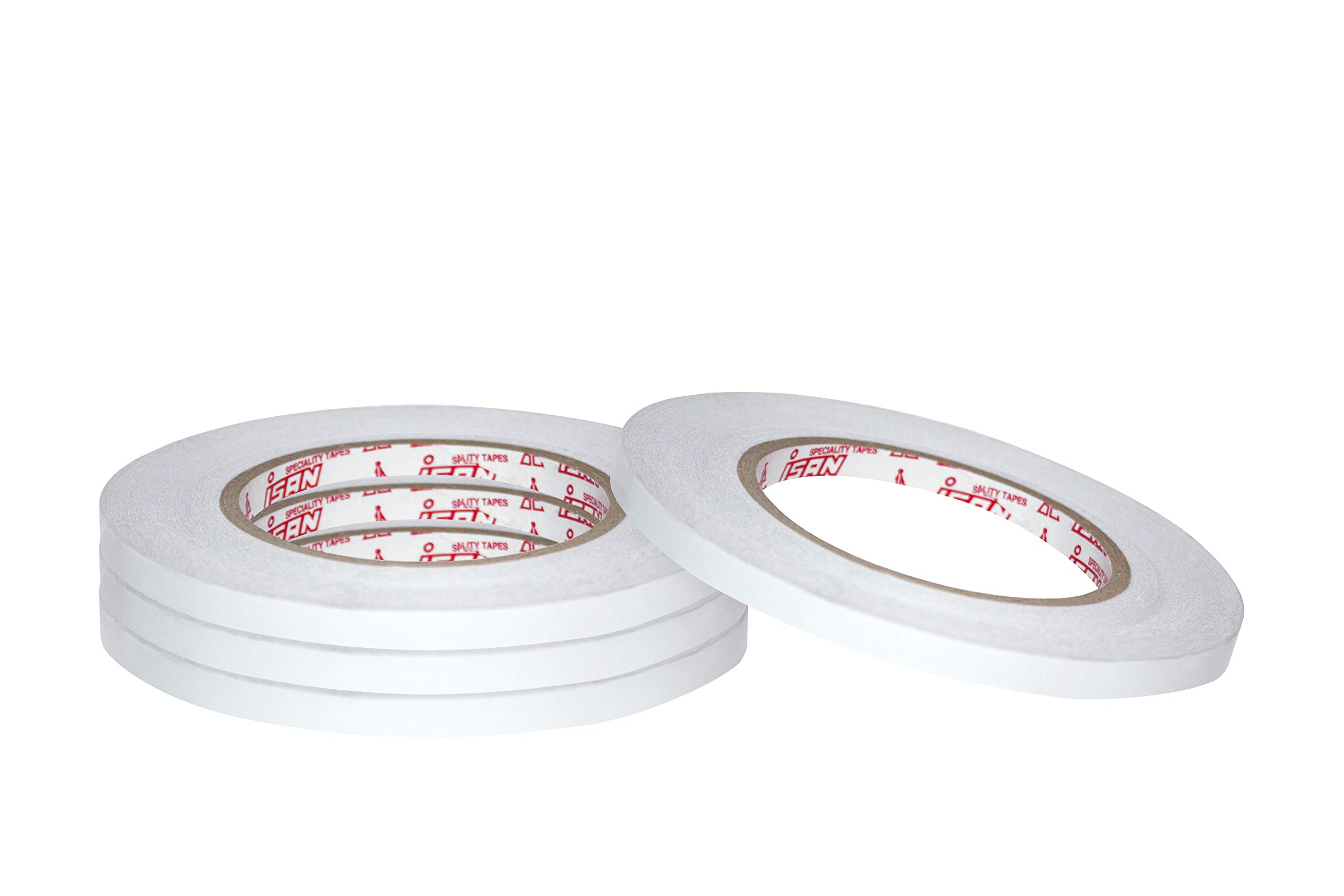 ISAN Tissue Tape Duoble Sided Width 6mm (1/4" Approx) X Length 50 Meters (4Pcs) for Crafting, Scrapbooking, Gift Wrapping, DIY projects (B07LCCX87P) Amazon Price History, Amazon Price Tracker
