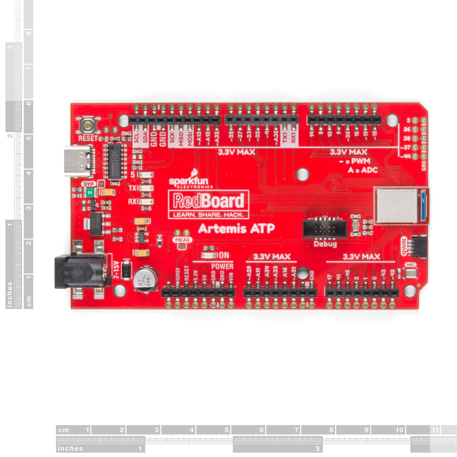 SparkFun Artemis Nano Development Board - BLE Machine Learning Compatible With Arduino