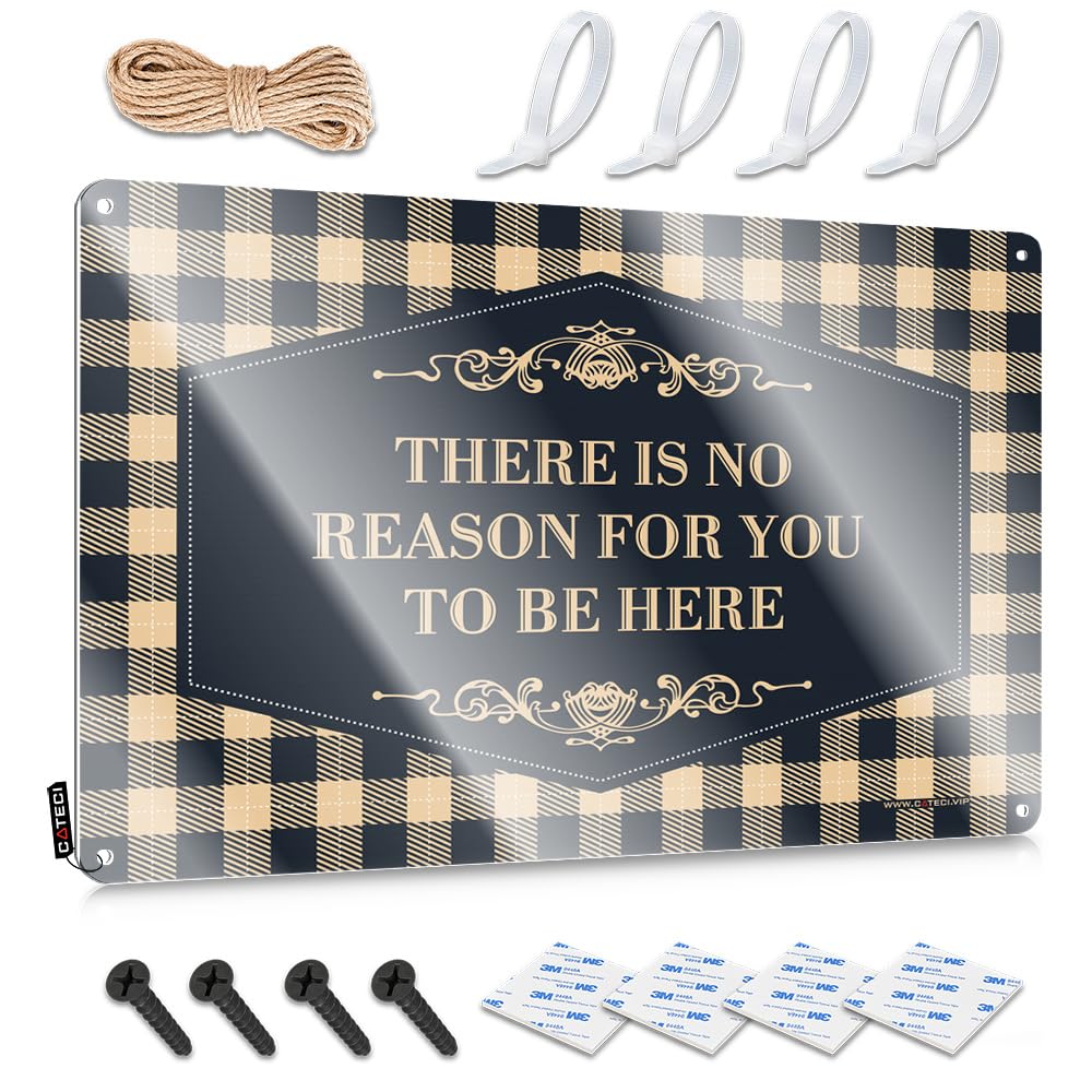 Funny Home Decor There Is No Reason For You To Be Here Tin Sign Signs For Garage Bar Wall Decor(30X40CM)