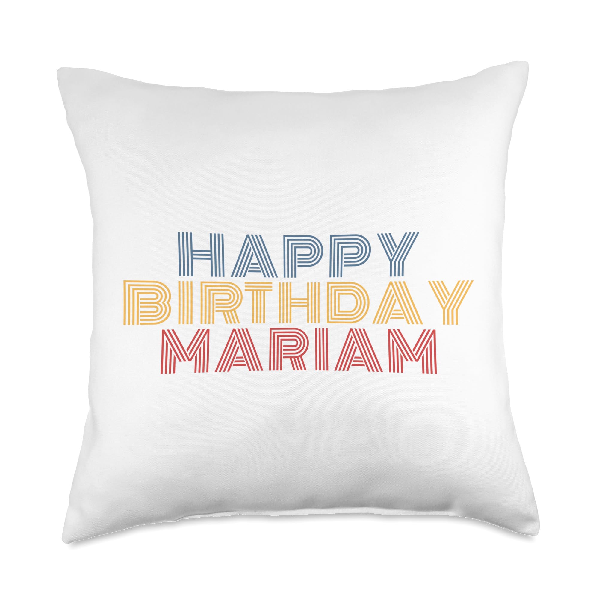 Personalized Name Retro Typography Throw Pillow