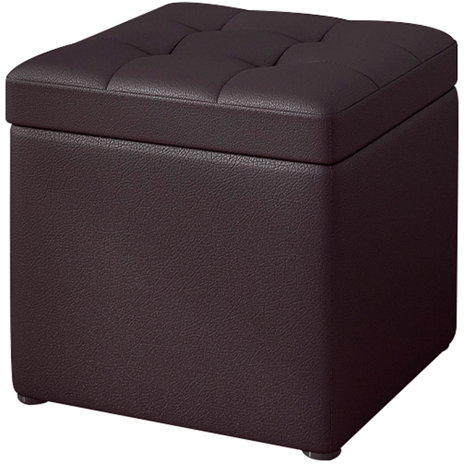 Tabouret cube pour canapé et assise de coiffeuse | Grand pouf coffre au design moderne