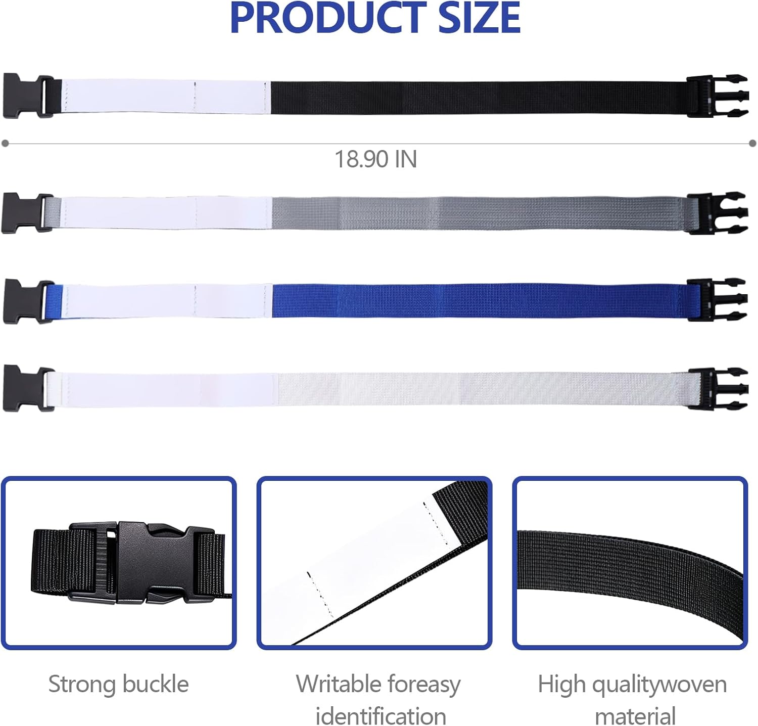 4Pcs Laundry Loop Laundry Strap with Buckle Cleaning Accessories