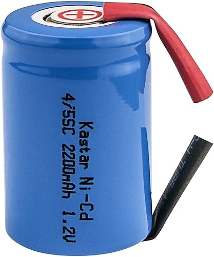 Kastar Paquete de 1 batería NiCD 45 Sub-C con pestañas 1.2V 2200mAh repuesto para Remington 2B3 3BF1C 8BS3-1C 9BF21C MK1V PM 950 SM400 XLR 900 XLR
