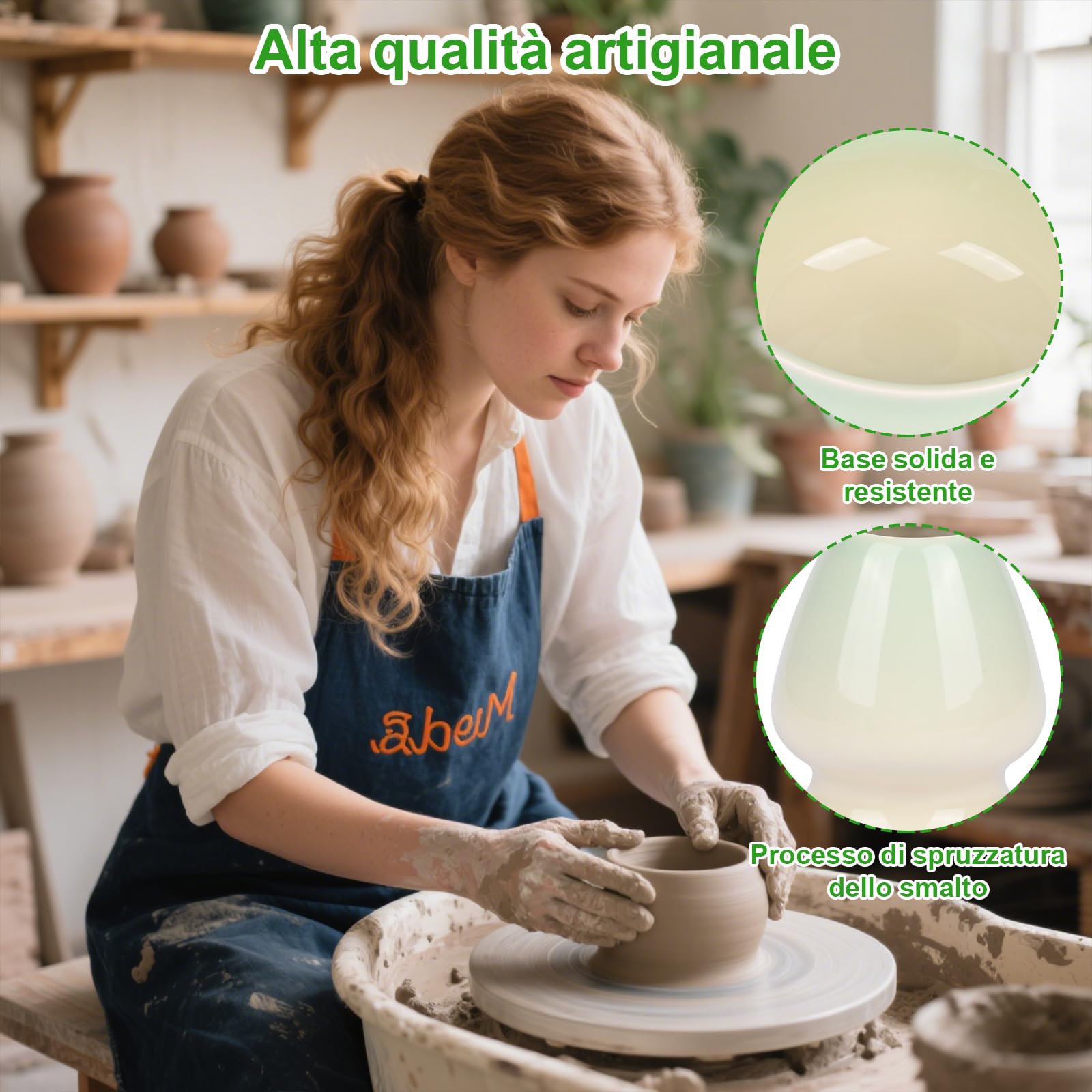 5 Set Matcha,Matcha Cerimoniale,Matcha set da tè matcha,con Frusta Matcha in bambù cucchiaio ciotola e supporto,regalo per gli amanti del matcha Verde a Gradiente