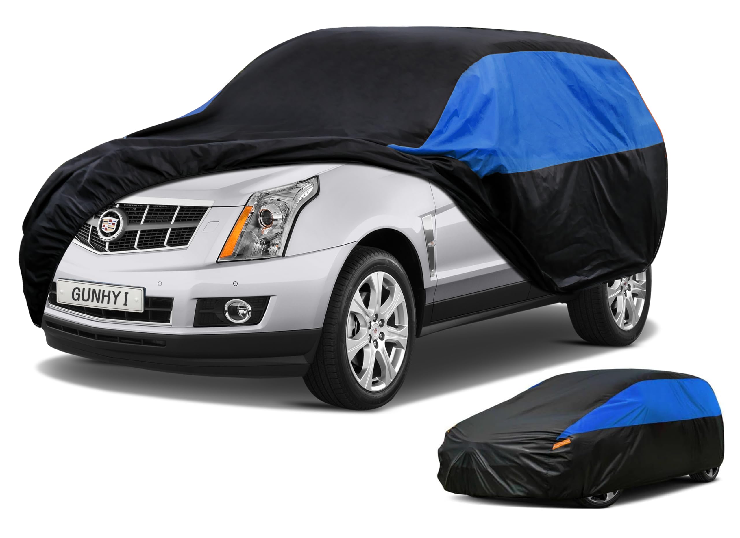 GUNHYI Car Cover Compatible with SRX (2010-2016) Waterproof All Weather, Lightweight Full Car Cover Outdoor Sun UV Rain Dust Snow Wind Protection.