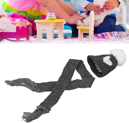 Miniatura 5 de 1/12 Sombrero de amor Bufanda Muñeca Invierno Muñeca Casa Accesorios Muñeca Muñeca Sombrero Bufanda