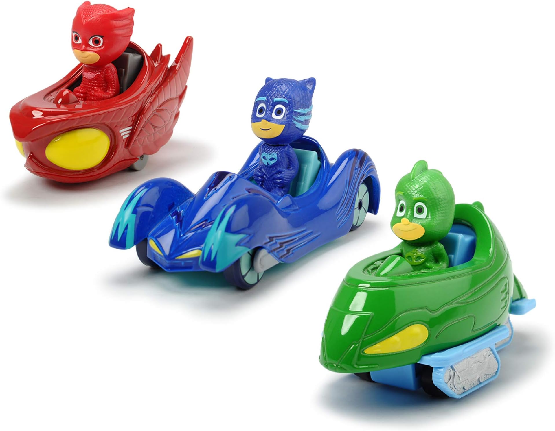 Dickie 203143000 PJ Masks Giftpack 3 Pieces 1:64 Scale for Ages 3 and Above 203143000, Blue, Green, Red