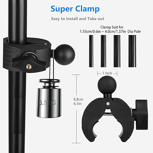 Miniatura 6 de Cinta de correr para tableta iPad soporte para manillar de bicicleta estática bicicleta elíptica giratoria bicicleta peloton cochecito para