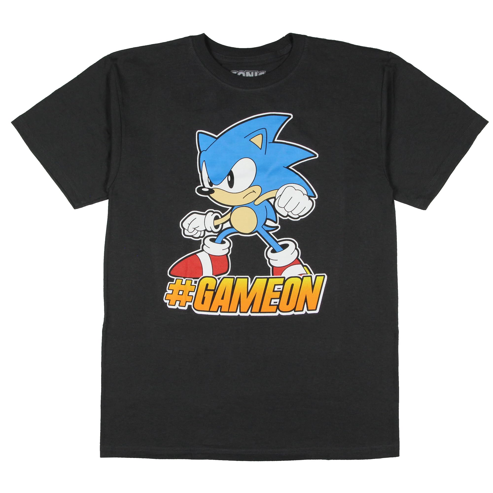 Seven Times Six Sonic The Hedgehog Boys' #GameOn Character Design Gaming T-Shirt