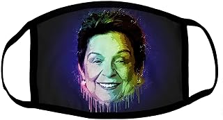 Donna Shalala Costume Face Mask Urban Grunge Painting White