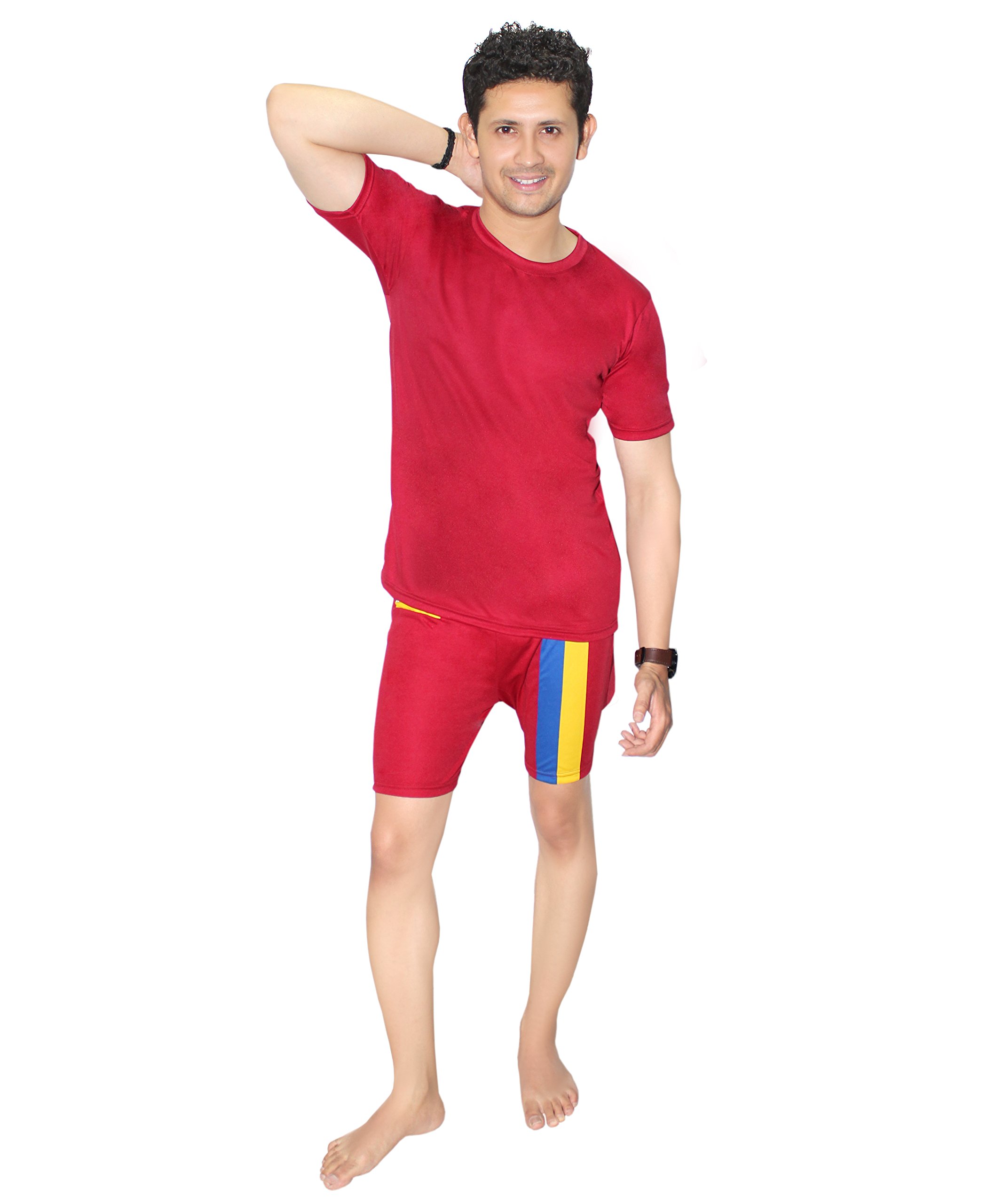 goodluck Commander Men's Swim Jammer/Trunks with T Shirt Set-picture-12
