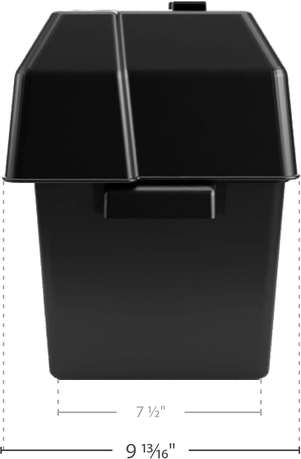 Camco RV/Marine Battery Box | Protects Your RV/Marine Battery from Collisions and Contaminants | Holds (1) 6-Volt Battery, 1-Pack (55391), Black