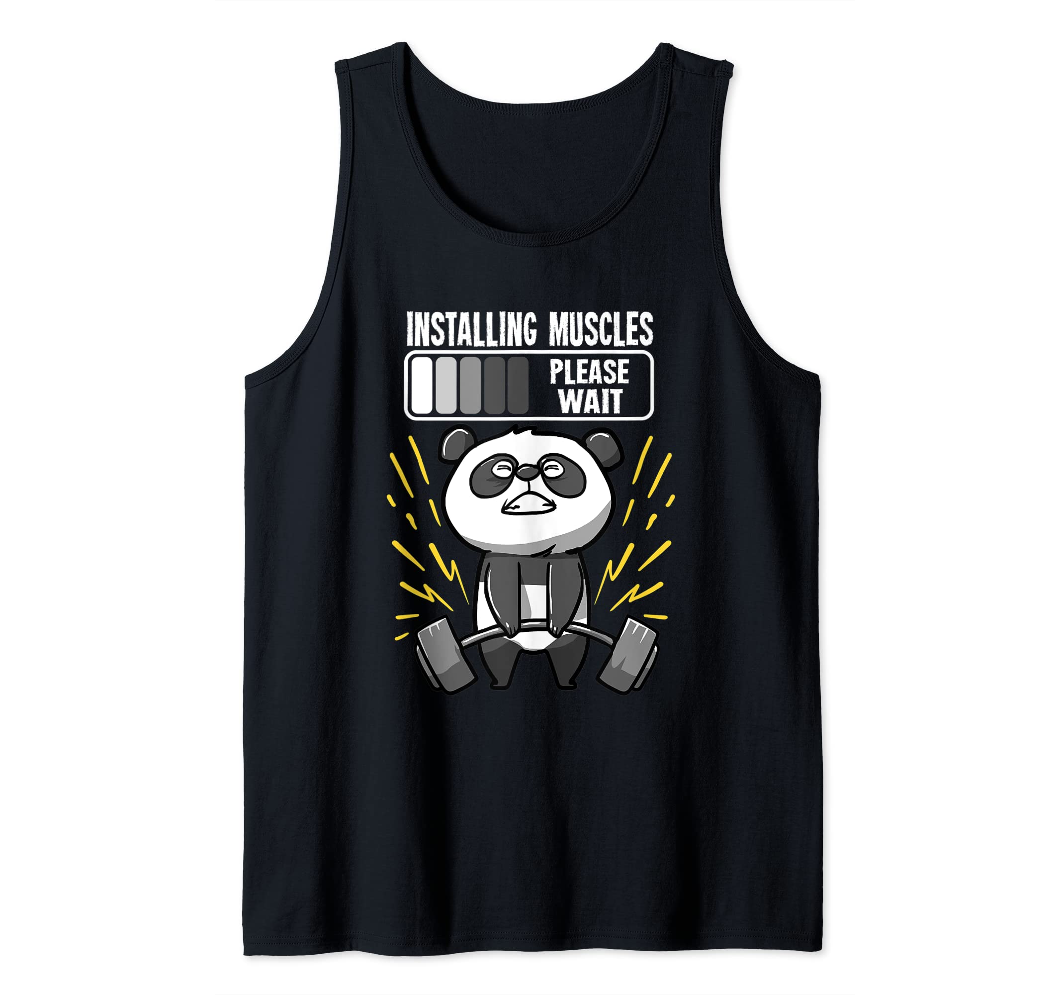 Panda Installing Muscles Please Wait Palestra Fitness Canotta
