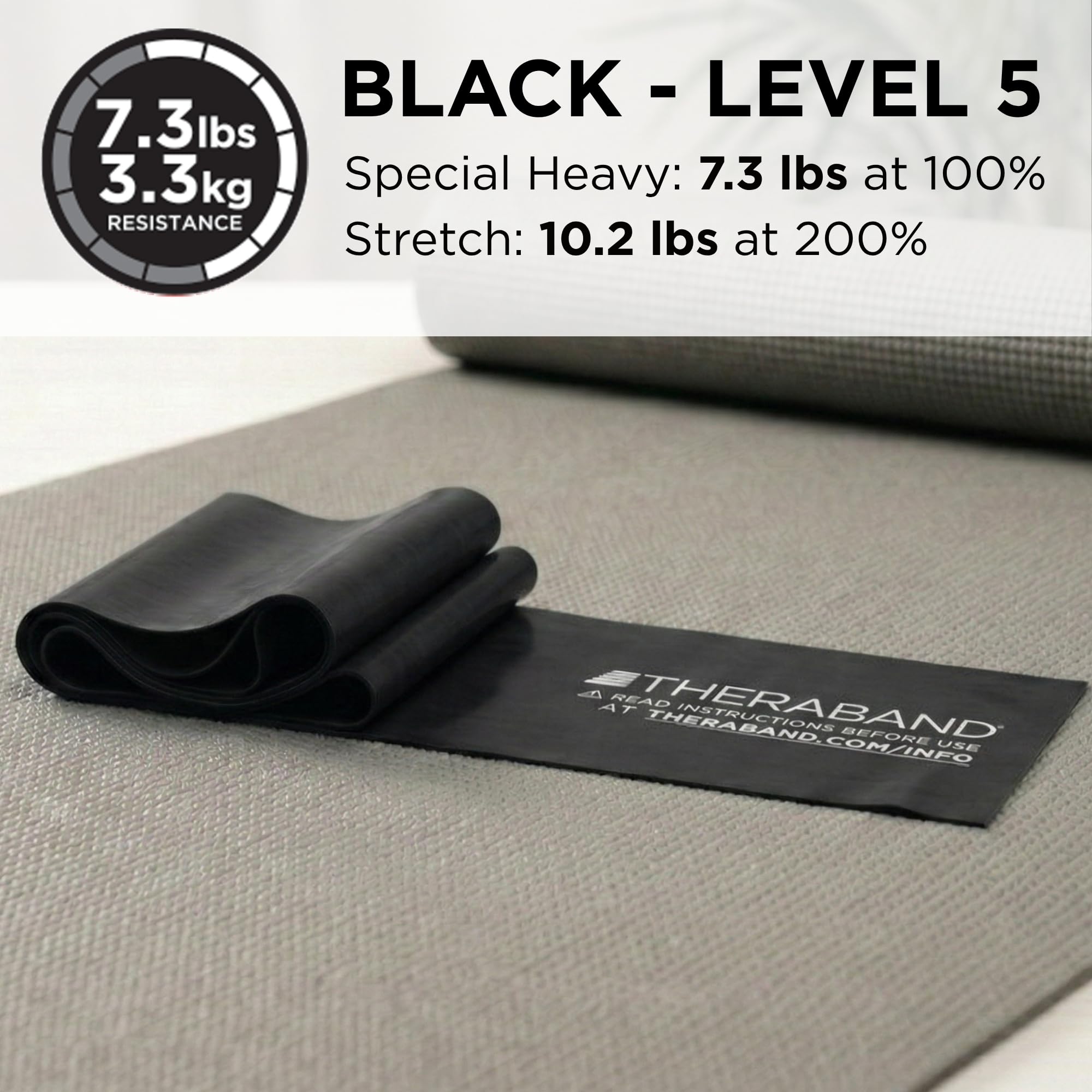 TheraBand profesjonalne lateksowe taśmy oporowe, indywidualna, elastyczna taśma 1,5 m jako sprzęt do ćwiczeń, fizjoterapia, pilates, treningi w domu, 15 m, wiele kolorów i poziomów oporu
