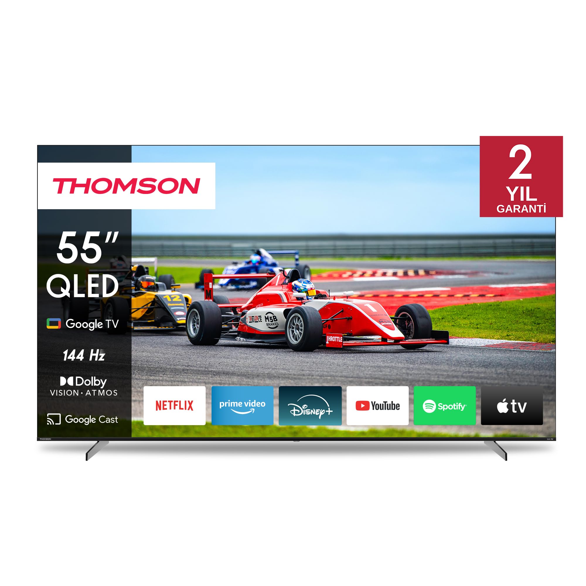 Thomson 55QG7C14 55 inç 139 Ekran Uydu Alıcılı UHD 4K Google…