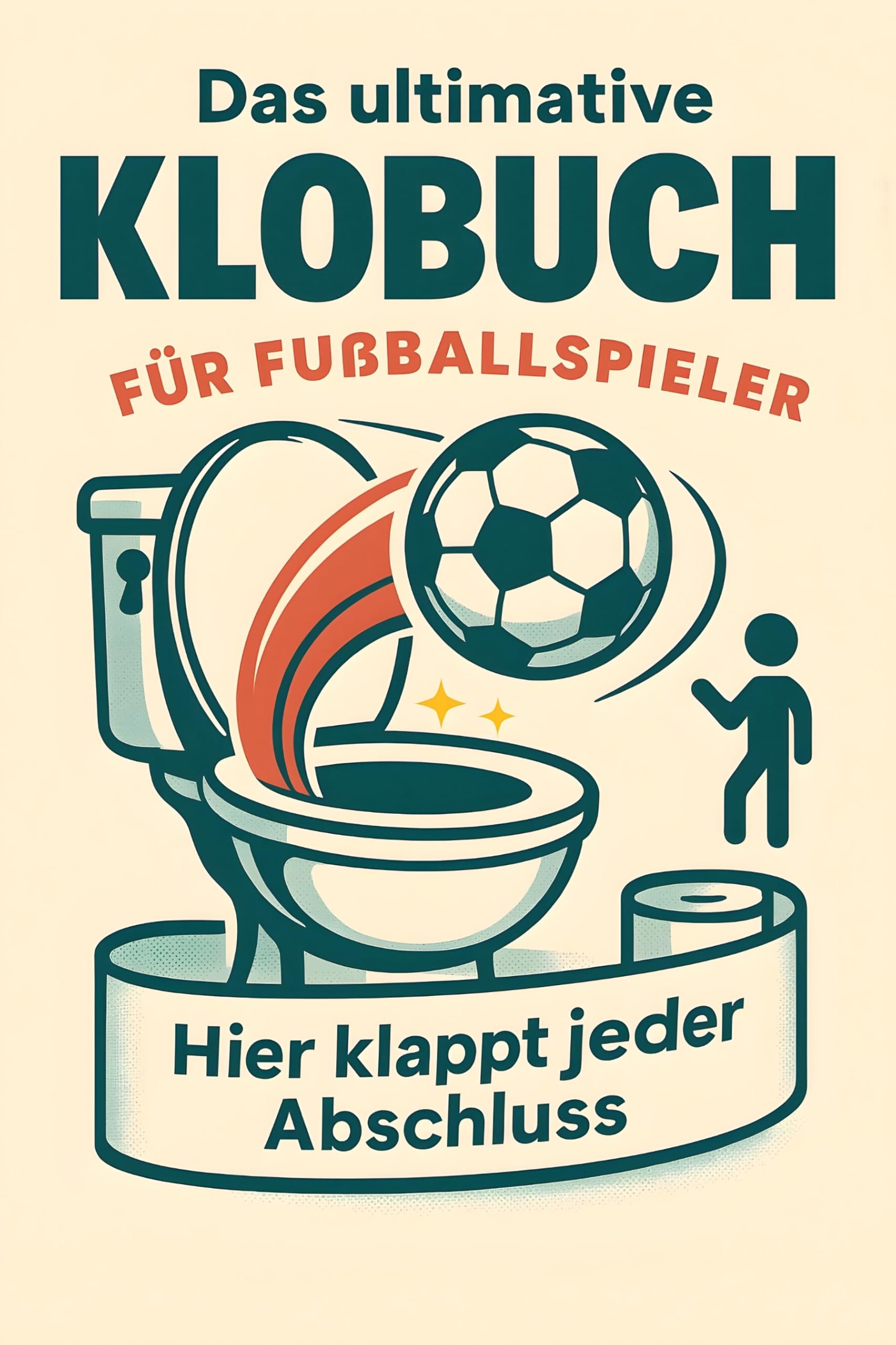 Das ultimative Klobuch für Fußballspieler: Hier klappt jeder Abschluss. Lustiges Geschenk mit Lifehacks, Fun Facts und Geschichten