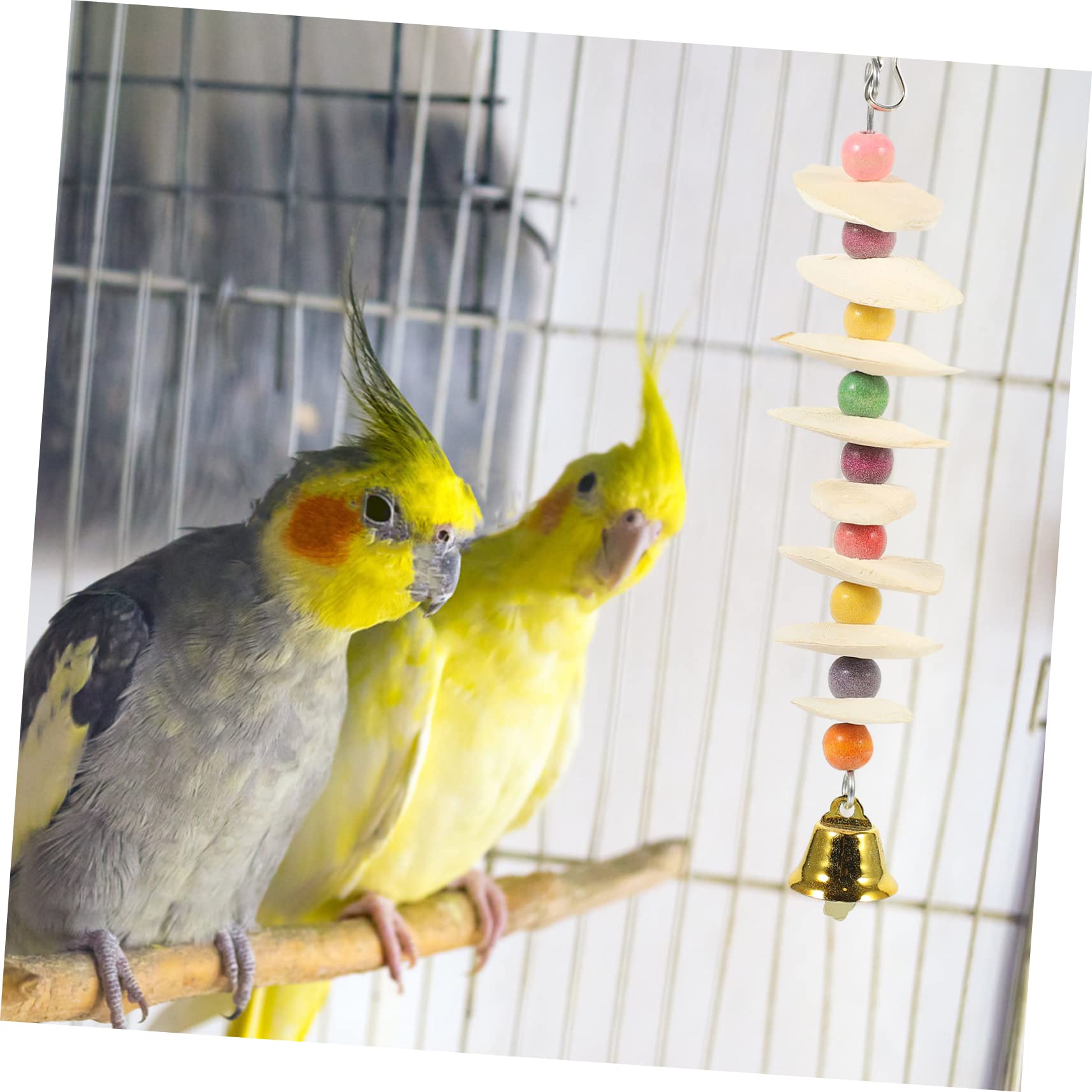 POPETPOP 4pièces Jouet à Mâcher pour Perroquets De Seiche Accessoire Ludique pour Oiseaux pour Divertir Et Relaxer Vos Oiseaux De Compagnie