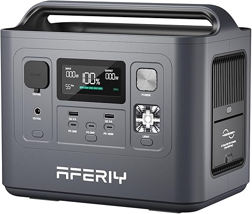AFERIY Estación de energía portátil de 800 W  512 Wh, batería LiFePO4, carga rápida en 1.5 horas, 1 toma de CA, UPS, generador solar, generador disponible en Yaxa Colombia