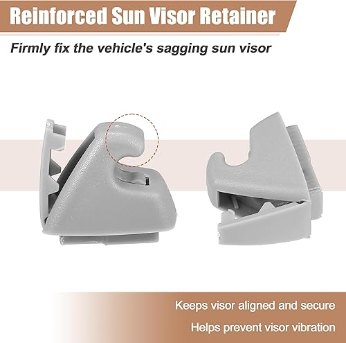 Miniatura 5 de uxcell 4 unids parasol Soporte Clip Retenedor para Chevrolet Cruze 2011-2016 No.959949759599497615882854 Soporte de visera solar Clip Soporte