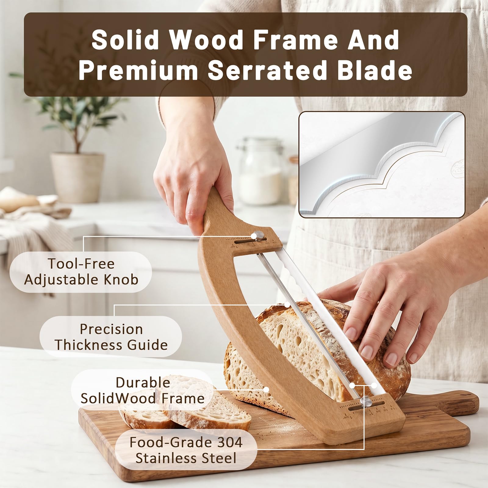 TUIKEN Bread Knife - Slice Like a Pro -5