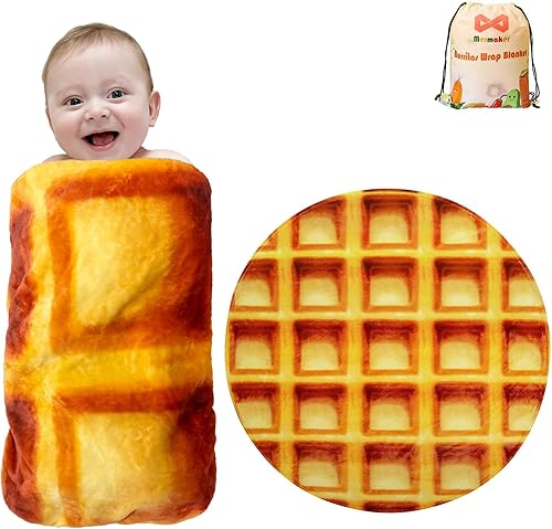 Miniatura 40 de mermaker Cobija de doble cara con estampado de tortilla para burritos Beige