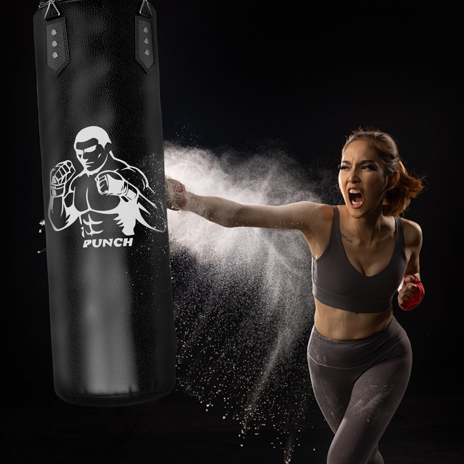 Bokszakset Rumble 120cm Plafondbeugel Ready PU