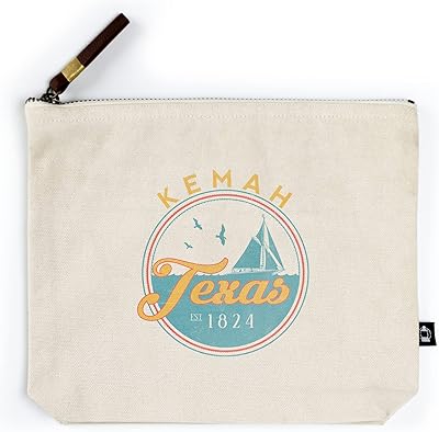 Lantern Press Kemah, Texas, Sail Boat Scene, Contour (100% Cotton Canvas Travel Accessory Go Bag)
