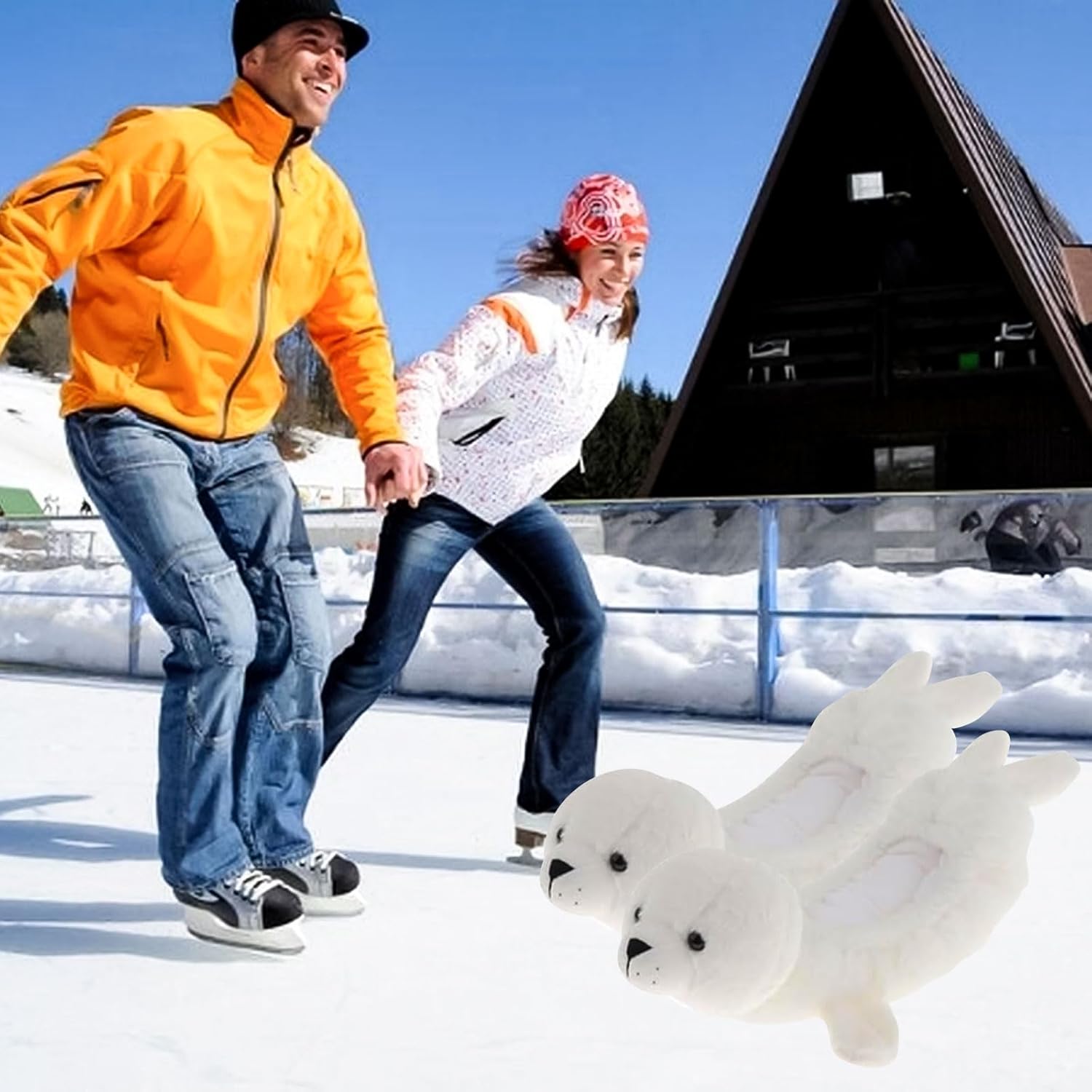 Ice Skate Blade Covers, Animals Ice Skate Blade Protector Cute Novelty Skating Soakers Blades Cover Ice Blade Guards Protective Skate Covers Skating Cover for Girl Women