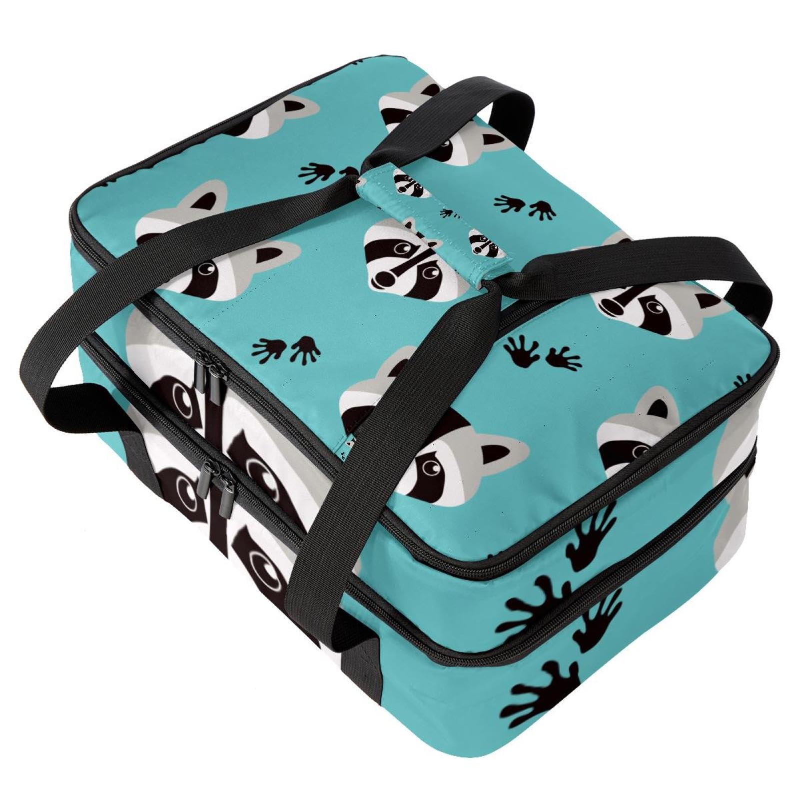 Grand sac à déjeuner isotherme pour homme et femme, double couche, étanche, étanche, réutilisable, sac fourre-tout pour le travail, l'école, le pique-nique, la plage, le camping, les voyages, motif de