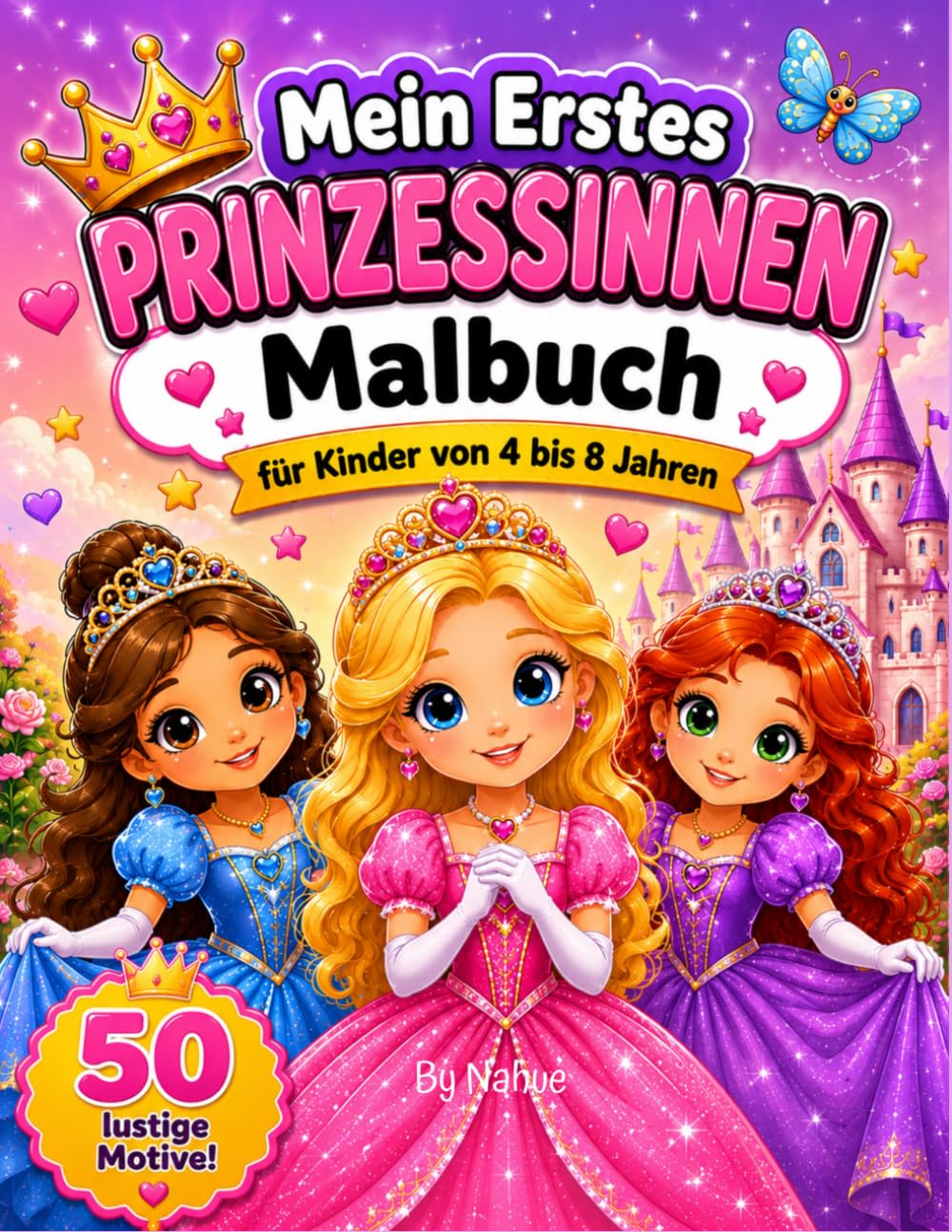 Mein erstes Prinzessinnen-Malbuch: Für Kinder von 4 bis 8 Jahren (Meine ersten Malbücher)