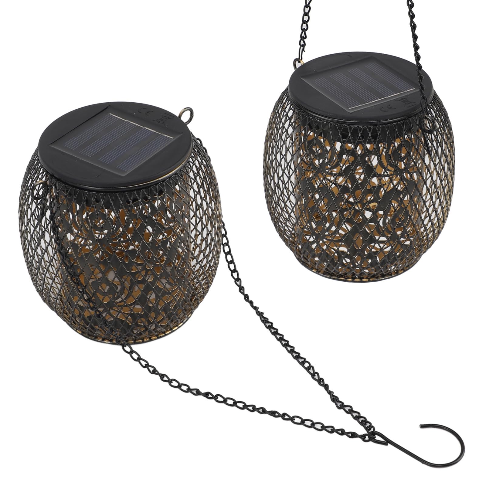 Outdoor Hanging Solar Lanterns Waterproof Decorative Lights for Garden