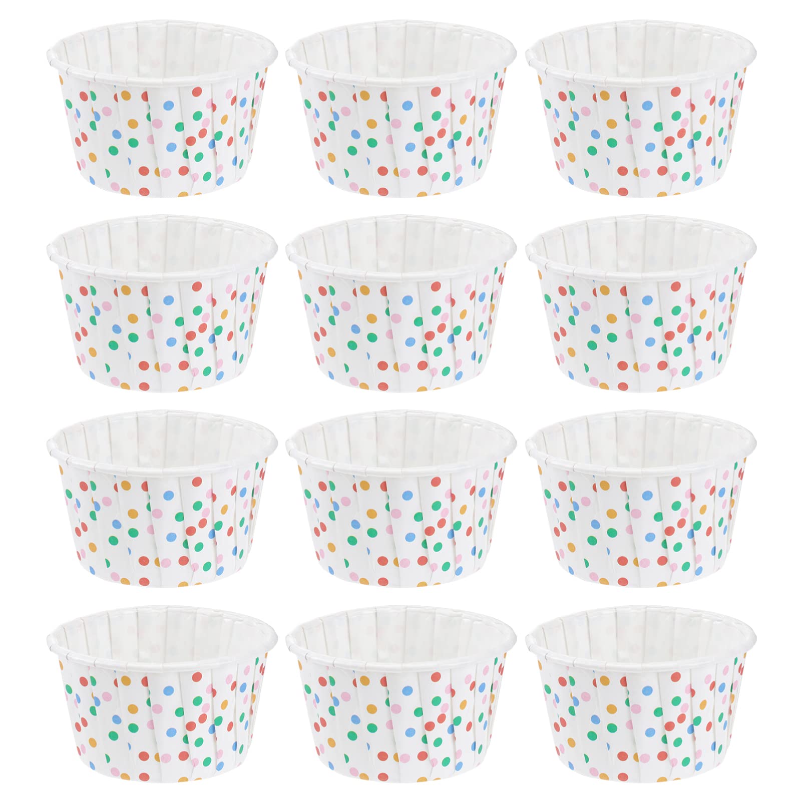 Angoily 100Pcs Paper Ice Cream Sundae Cups, Paper Disposable Dessert ...