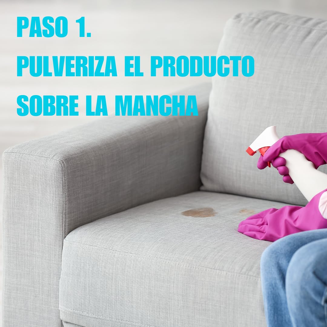 Limpiador Quitamanchas Para Telas 5L – Limpieza Manual para Moquetas, Telas y Tapicerías – Uso Profesional y Doméstico – Eficaz Contra Manchas y Olores