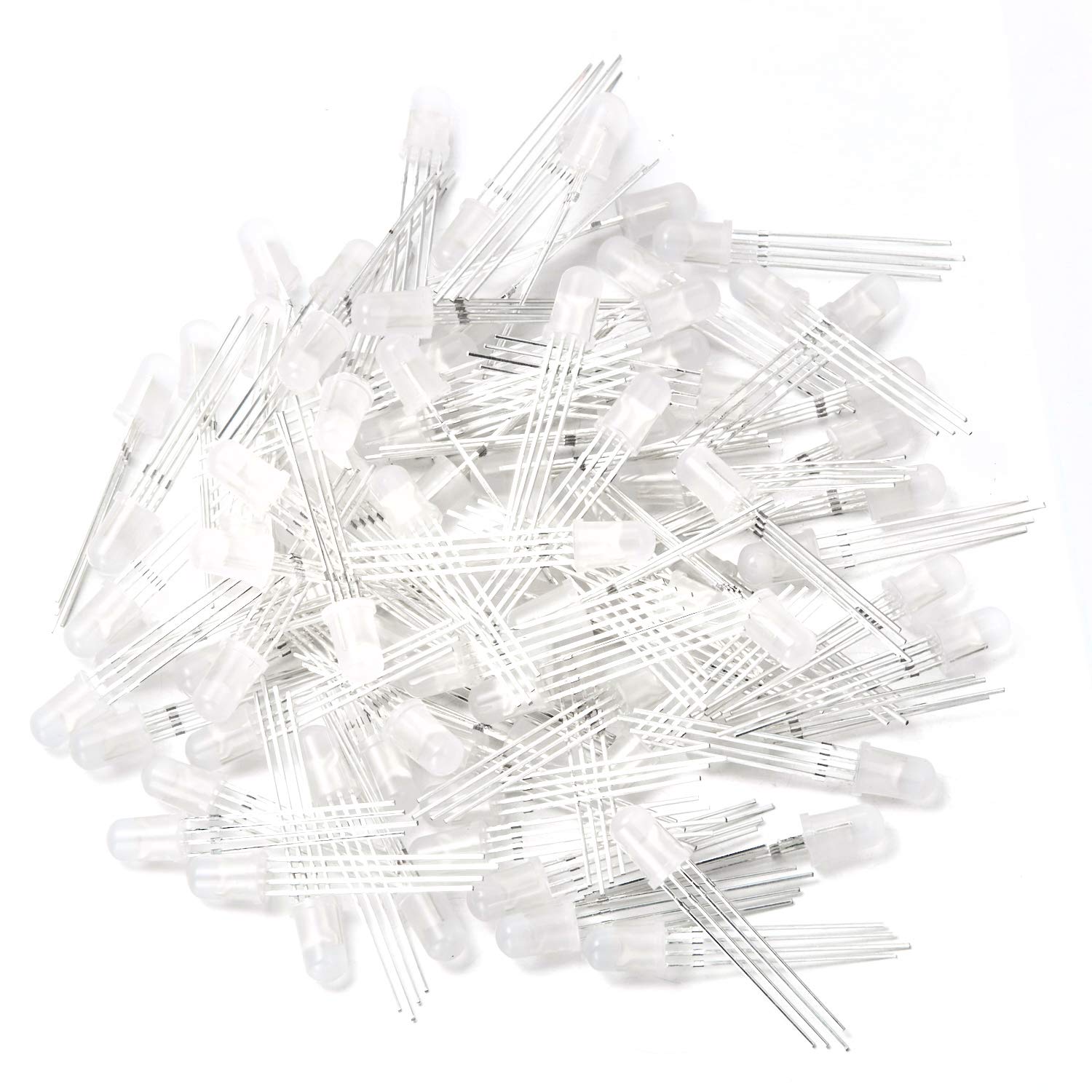 100 LED RGB 5mm Multicolore Catodo Comune - Alto Luminosità, 4 Pin - Foto 8