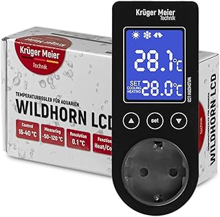Wildhorn LCD Thermostat für Aquarium & Terrarium – Digitaler Temperaturregler mit LCD Display