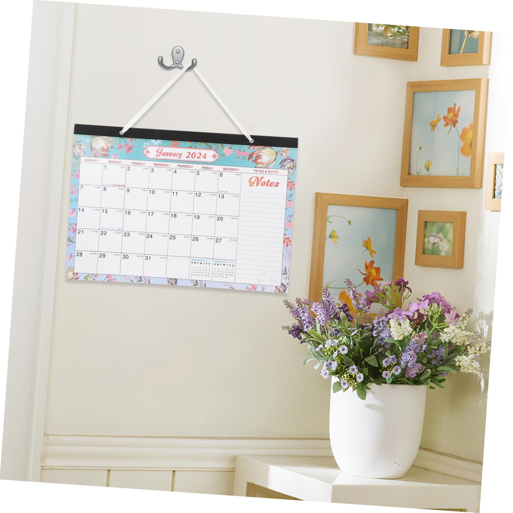 VILLCASE 3piezas Calendario De Pared Mensual Inglés Planificación De Festivos Para Oficina Para Recordatorios y Organización Mensual