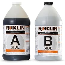 Roklin Systems, Inc. - PolyFlex DS Concrete Crack Filler, Quick-Drying Asphalt Crack Sealer, Floor/Wall Repair Patch Kit Essential, 10 gallons 5 gallons x 2 - Side A & B, Gray